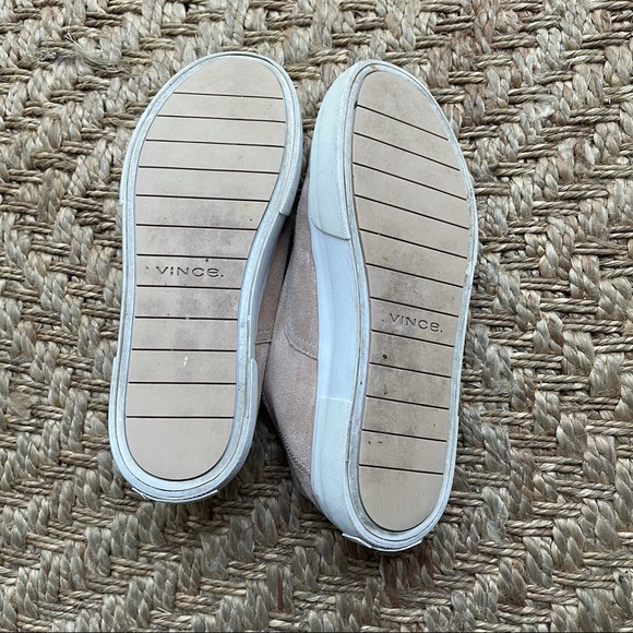 Vince. Suede Copley Platform Sneaker - Picture 8 of 10